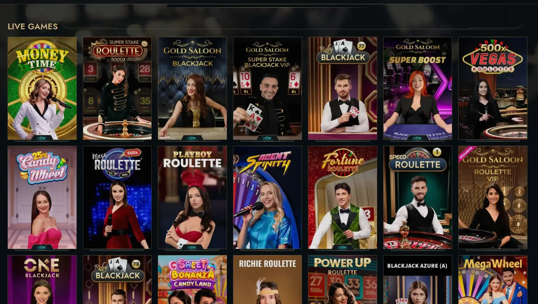 Live casino spellen bij Carlospin met echte dealers